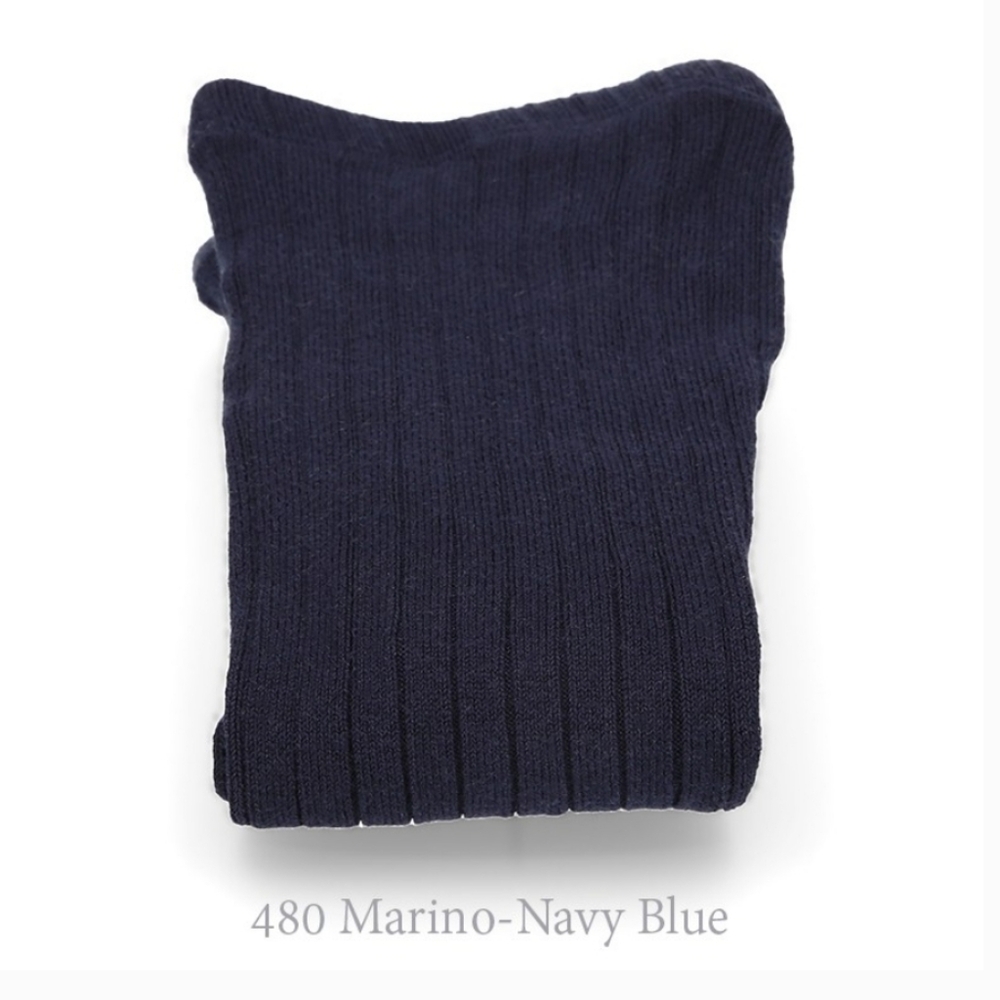 Condor Ribbed Navy Tights, Size 2 - Picture 2 of 5